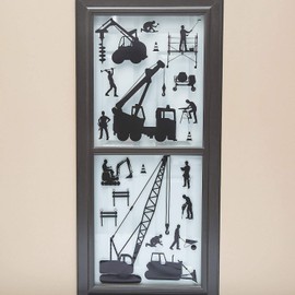 Fun Express Construction Window Clings - Party Decor - VBS Vacation Bible School Supplies/Decor - 2 Pieces