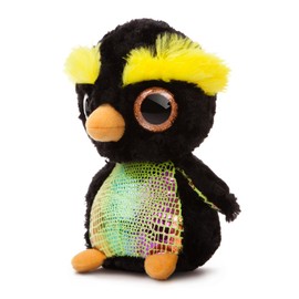 Aurora World "Macaronee The Penguin YooHoo and Friends Sealife Plush Toy (Medium, Black/Yellow/Orange)