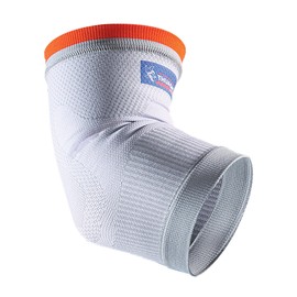 Thuasne Ellenbogenbandage Sport - Weiß/Orange - Größe L