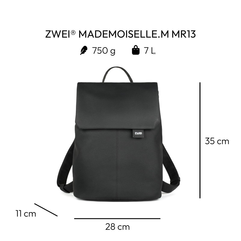 Zwei Mademoiselle MR13 Backpack, 37 cm - Black -