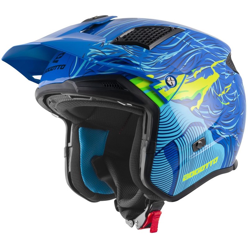 Bogotto Radic Bestia 22.06 Helmet, Blue/Black/Yellow, L