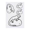 4 x 'Lizard' Temporary Tattoos - Water Resistant, Skin-Safe, Non-Toxic