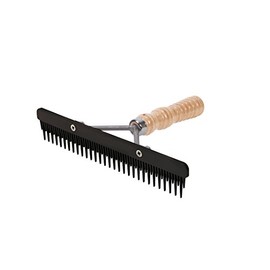 Weaver Livestock Fluffer Comb with Wood Handle and Replaceable Plastic Blade, Black, 69-6051-BK
