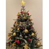 ZANZER 24Pcs 40mm Shiny Silver Christmas Tree Balls, Shatterproof Plastic