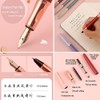 Juego de 5 plumas estilográficas, diseño clásico con convertidor, puntas