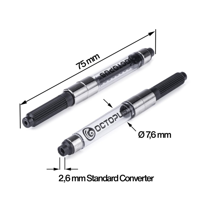 Octopus Fluids ink converter, converter for standard fountain pen for