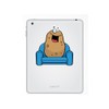 2 x 10cm/100mm Couch Potato Vinyl Stickers Travel Luggage #10688