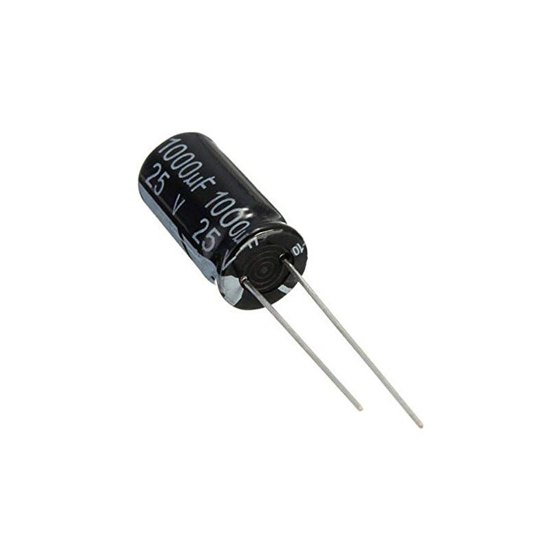 FymuSing (Pack of 12 Pieces) 1000uf 25V Capacitor, Aluminum Electrolytic