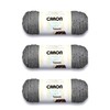 Caron Simply - Hilo de tweeds gris jaspeado, paquete de