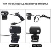 Wired USB Computer Camera with Microphone, 360° 1080P Full HD