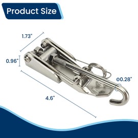 asdmm Boat Anchor Chain Tension Retainer - Marine Anchoring Rode Holder, 8-1/4" x 1-3/4", Anti-Rust Secure Fit, Stainless Steel, 1Pc
