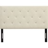 AC Pacific AC-BED16 Faux Leather Upholstered Headboard with Modern Diamond
