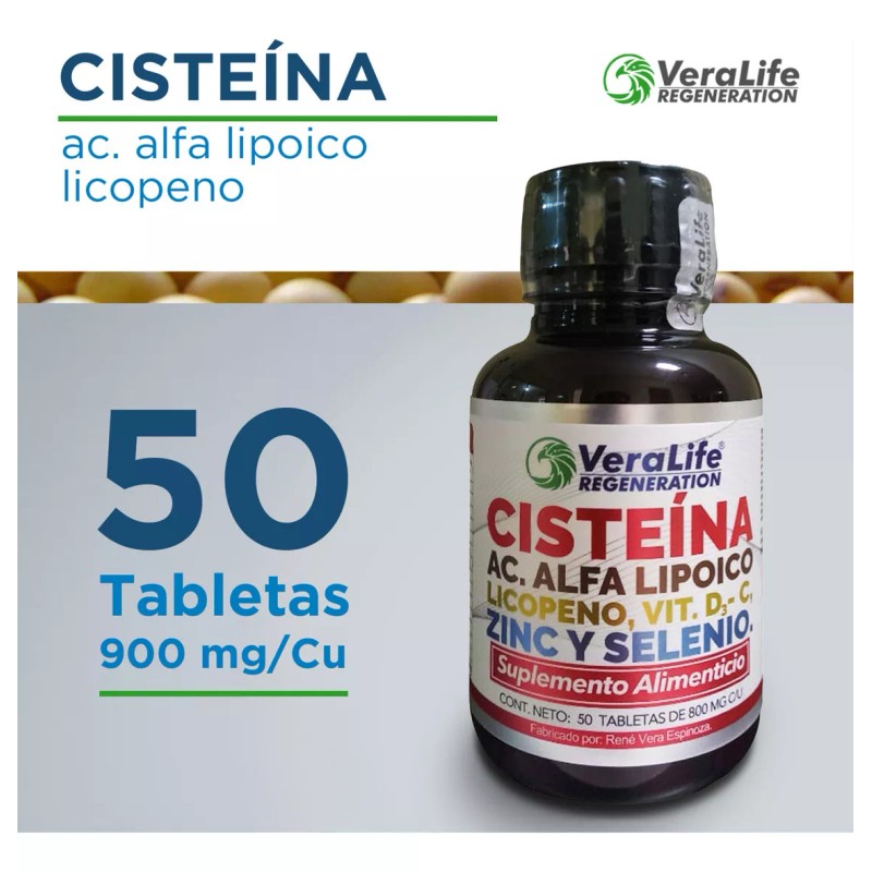 VeraLife Cisteina, Ac Alfa Lipoico Multivitaminico 50 Tab -veralife Sabor