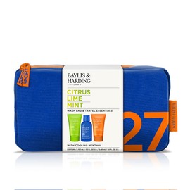 Baylis & Harding Citrus, Lime & Mint Men's Wash Bag Gift Set (Pack of 1) - Vegan Friendly