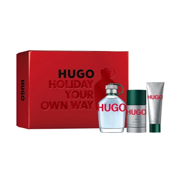 Hugo Boss Hugo Man Eau De Toilette 125mL 3 Piece Set