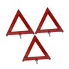 ULTECHNOVO 3pcs Reflective Emergency Triangles Portable Warning Signs for Roadside
