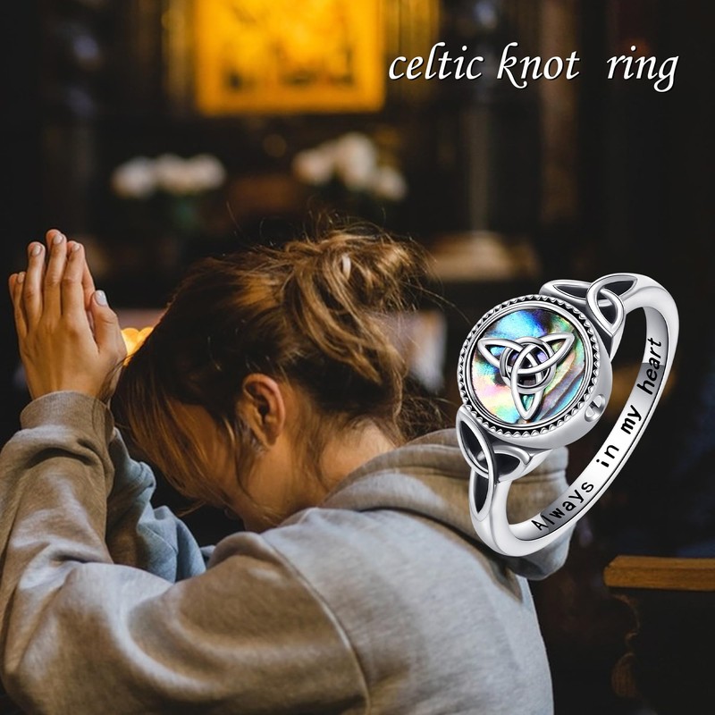 URONE Cremation Urn Ring for Ashes 925 Sterling Silver Memorial