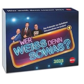 Wer weiß denn sowas? Tagesabreißkalender 2023. Kultiger Wissens-Kalender 2023 mit Kai Pflaume. Tischkalender, Abreißkalender für jeden Tag.