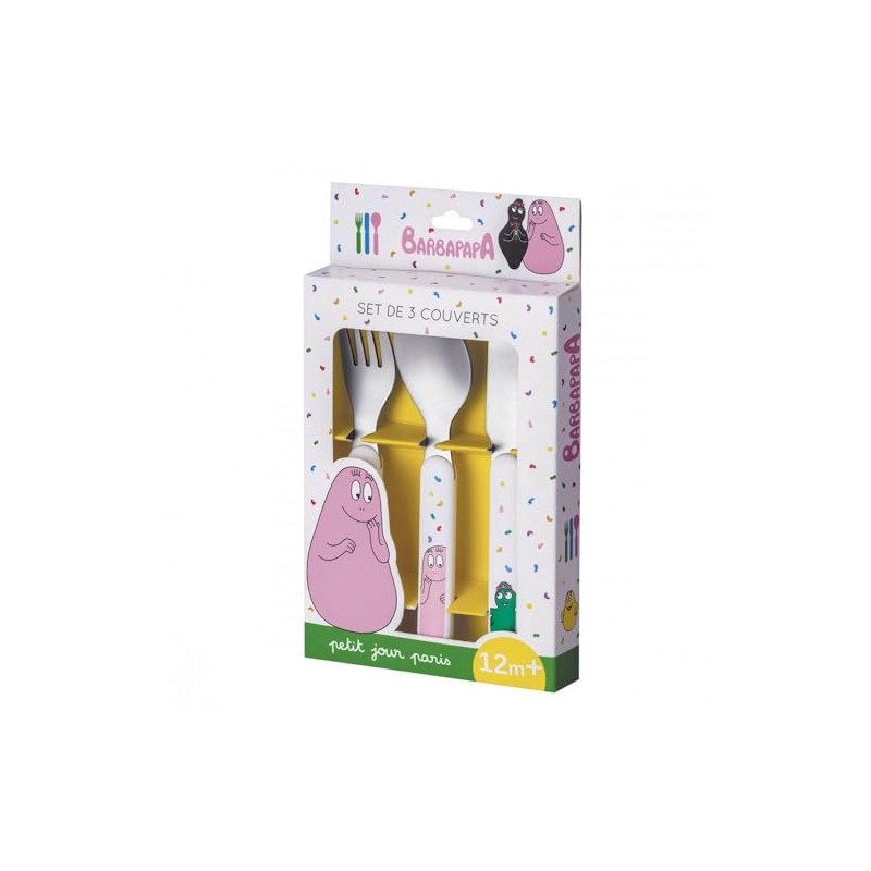 Barbapapa 3 Piece Cutlery Set