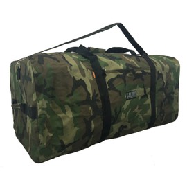 Heavy Duty Cargo Duffel Large Sport Gear Drum Set Equipment Hardware Travel Bag Rooftop Rack Bag (30" x 15" x 15", Camouflage)