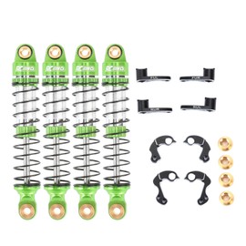 RCAWD 65mm TRX4M Shock Flex Blades Holder Mount Set for 1/18 TRX4M Front Rear Shocks Tower Upgrades Part Green