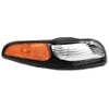 AmeriLite Black Replacement Bumper Parking Turn Signal Lights Set For