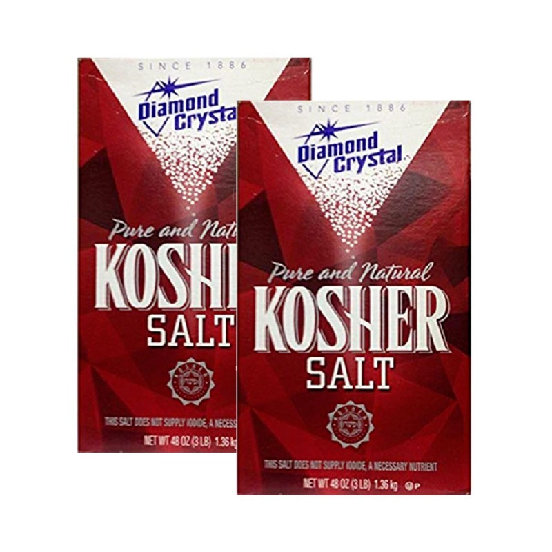 Diamond Crystal Pure and Natural Kosher Salt, 48 oz (Pack