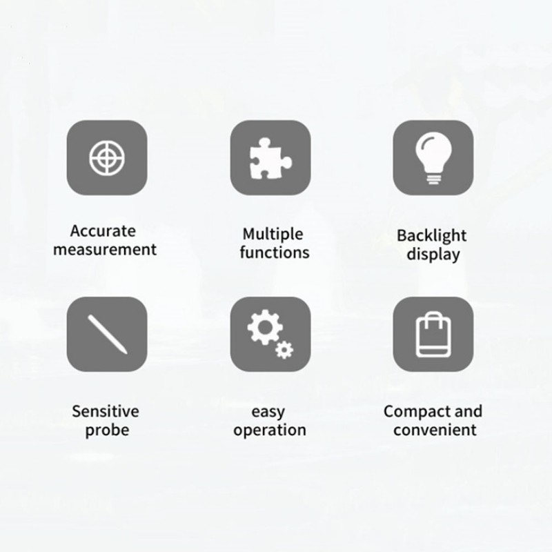 5-in-1 Soil Tester Multifunctional Soil Detector Moisture Meter pH Meter