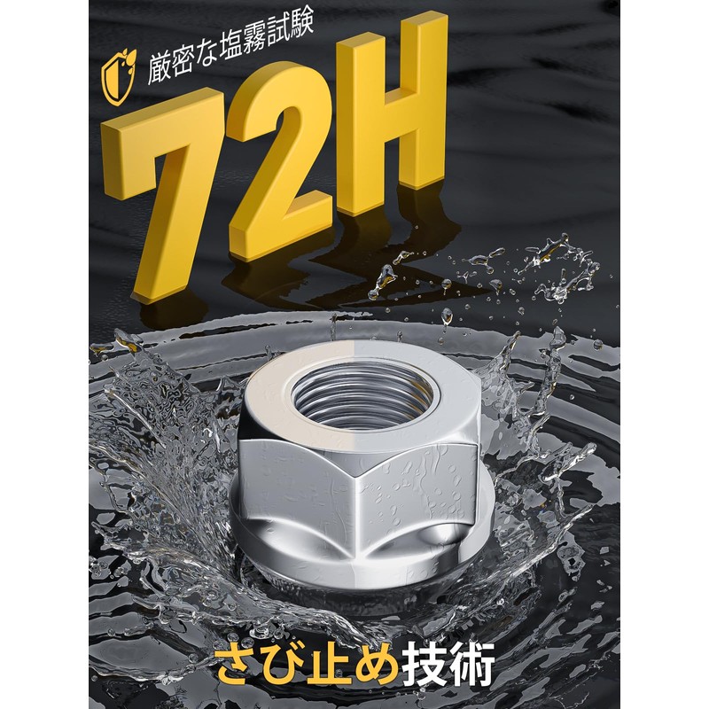 MIKKUPPA Wheel Nut Through Type M12 x P1.25, Suitable for