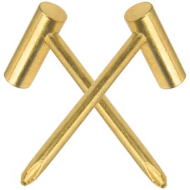 2Pcs Yootones Truss Rod Wrench 6.35mm Guitar Neck Repair Cross Screwdriver Compatible with Taylor Guitar (Gold)