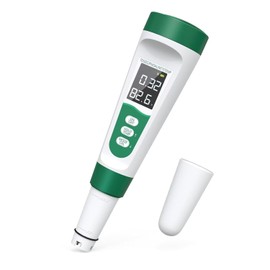 Salt Tester for Saltwater Pool & pH Meter, Digital Water Tester for Salinity,Temp,EC,TDS Meter for Pool Salt Tester,Hot Tubs &
