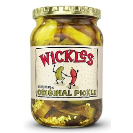 Wickles Pickles, Sweet Chips, 16-Ounce Glass(Pack of 4)