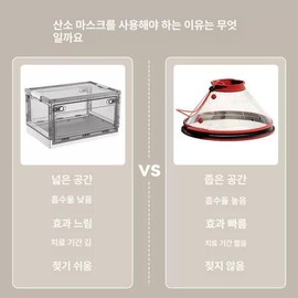 강아지 산소 마스크 깔대기 고양이 깔때기애견 간이 Dog Oxygen Mask Funnel Cat Funnel Pet Simple [Small oxygen mask suitable for cats and small dogs.]
