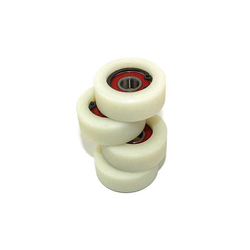 4 Pieces Nylon Polyamide Rollers 40 mm diameter 16 mm