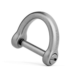 TISUR Key Ring Titanium D-Ring Key Car Motorcycle Keychain Cute Smart Key Keychain with Driver, Frosted Small Pack of 1