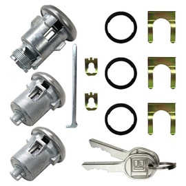 654394765282 Door Lock Cylinder &2 Keys Doors/Trunk Lock Key Set Replacement for Oldsmobile Cutlass 1965-1967