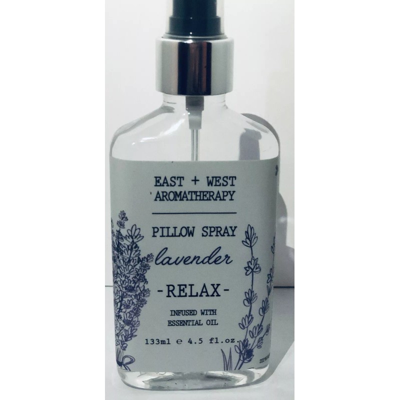 East + West Aromatherapy LAVENDER Pillow Spray infused w/Essential Oil