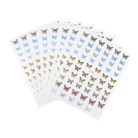 TOVINANNA 8Pcs Colorful Nail Art Stickers for DIY Manicures Stylish for Women and Ladies Unique Nail Decoration Supplies Suitable for Natural and Artificial