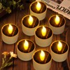 Solar Tea Lights Outdoor - 8 Pack Waterproof Rechargeable Dusk