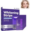 LUSCOR Purple Teeth Whitening Strips, 7Pares-14 Tira Tiras Blanqueadoras De