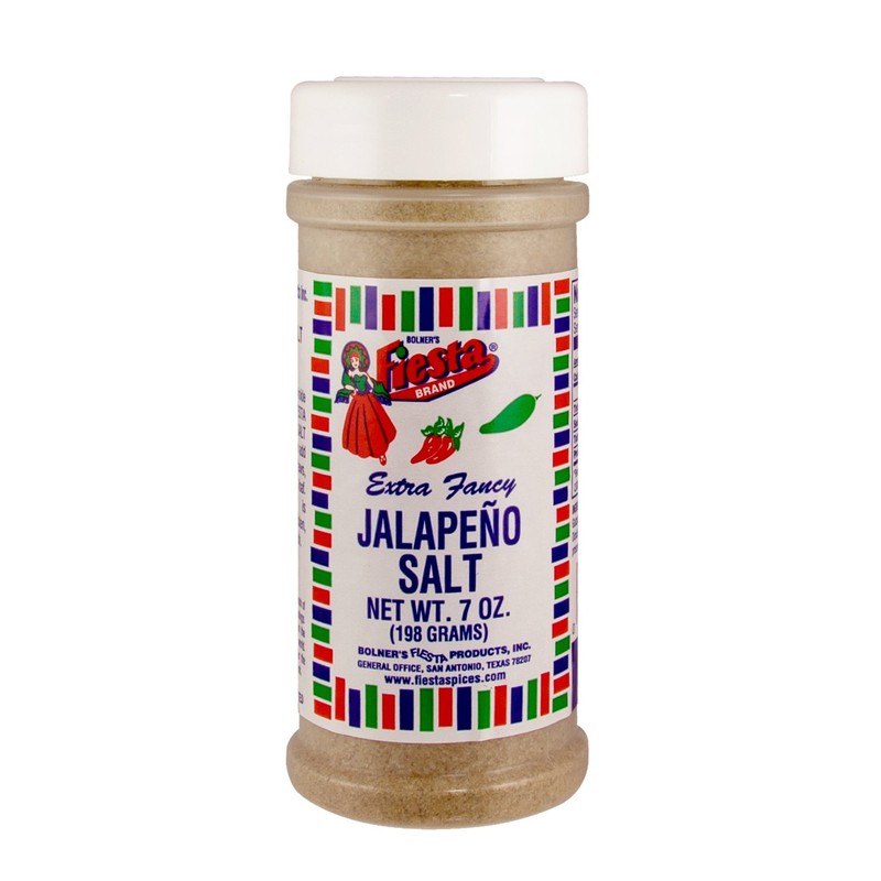 Bolner's Fiesta Extra Fancy Jalapeno Salt, 7 Ounces (Pack of