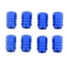 4X Blue Valve Caps Wheel Tyre Tire Stems Air Dust