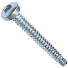 AERZETIX - C48397 - Set of 50 Self-Drilling Screws with Lens Head Diameter 4.2 x 38 mm with Inner Square - Self-Drilling Sheet Metal Screws - DIN 7504N - Galvanised Steel