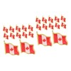 jojofuny 2sets 25pcs Canada Flag Brooch Pins Metal Lapel Pin
