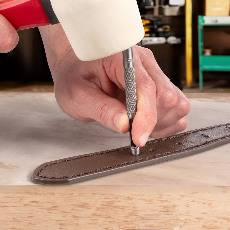 Jazooli 10pcs Hollow Punch Set Cutting Hole Tool Maker Leather