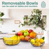 Home Intuition 3-Tier Hanging Fruit Produce Basket Heavy Duty Wire