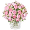 DEMIUKO 6 Bunches Peony Artificial Flowers Small Bouquets Pink Wedding