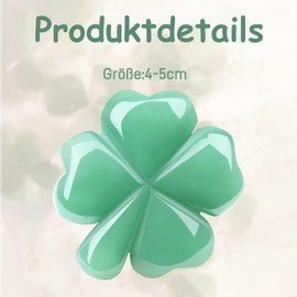 GUJOXILA Lucky Charm Crystals Gemstones Healing Stones Green Aventurine Worry Stone Lucky Stones Meditation Lucky Clover Chakra Reiki Energy Balance Guardian Lucky Charm