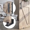 SMARTSTANDARD 5.5FT Sliding Barn Door Hardware Whole Kit (Include 5.5ft
