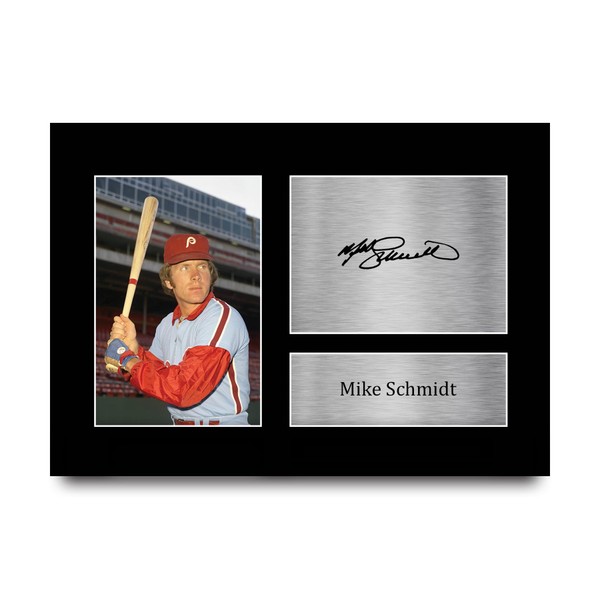 HWC Trading A4 Mike Schmidt Philadelphia Phillies Gifts Printed Signed